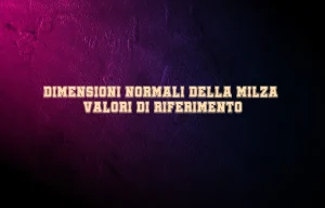 Dimensioni normali della milza